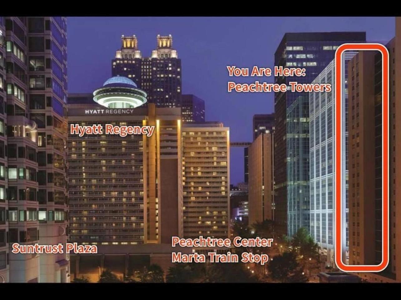 Stayatl High Rise Condo Downtown Atl With Views Атланта Екстер'єр фото